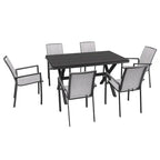7 Piece Outdoor Patio Aluminum Dining Set