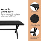 7 Piece Outdoor Patio Aluminum Dining Set