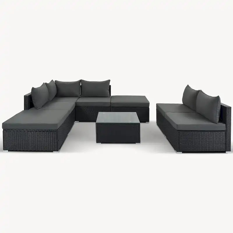 8-Pieces Outdoor Patio Furniture Sets