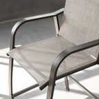 VredHom Outdoor Aluminum Bar Stool Set (Set of 4) - 21.7  L x 25.6  W x 43.7  H