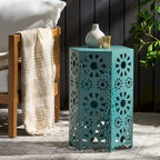 Side Table Outdoor 14-inch Floral Side Table by Christopher Knight Home