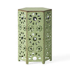 Side Table Outdoor 14-inch Floral Side Table by Christopher Knight Home