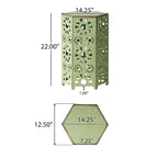 Side Table Outdoor 14-inch Floral Side Table by Christopher Knight Home