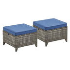 Gymojoy Outdoor Patio Wicker Rattan Sofa - Brown