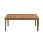 4-Piece Patio Conversation Set, Solid Wood Loveseat, 2 Chairs & Table