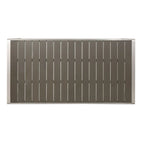 Coral Outdoor Aluminum Dining Table with Faux Wood Top,for Dining Room,Kitchen,Easy Assembly