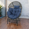 Outdoor Egg Chair Oversized Glder Chairs - Light Grey
