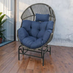 Outdoor Egg Chair Oversized Glder Chairs - Light Grey