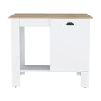 Kitchen island Shoproni, One Drawer, White Finish,High quality and durable