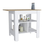 Kitchen island Shoproni, One Drawer, White Finish,High quality and durable