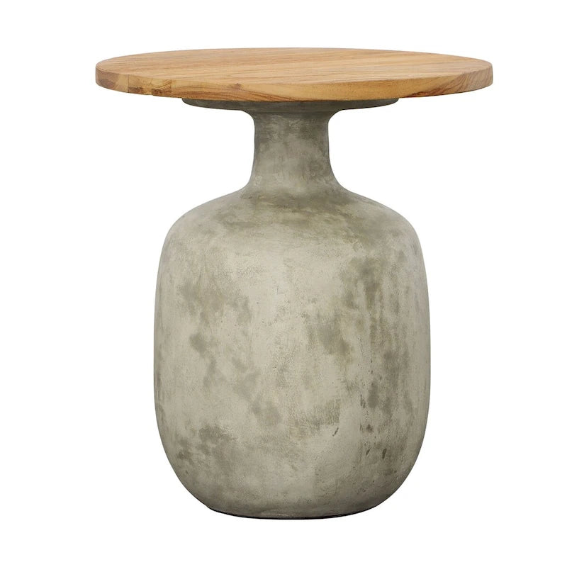 Elizabeth End Table, Natural/Gray
