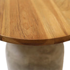 Elizabeth End Table, Natural/Gray
