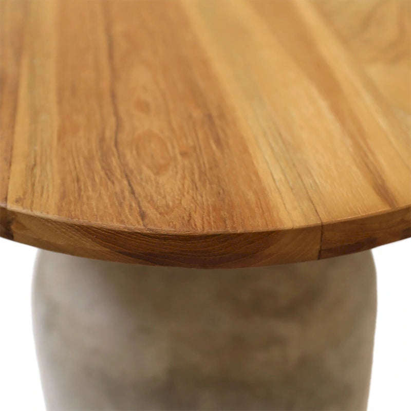 Elizabeth End Table, Natural/Gray