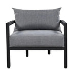 4-Piece Multi-person Outdoor Steel Sofa Set, Waterproof, Anti-rust and Anti-uv
