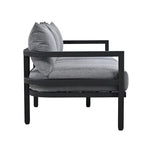 4-Piece Multi-person Outdoor Steel Sofa Set, Waterproof, Anti-rust and Anti-uv