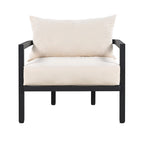 4-Piece Multi-person Outdoor Steel Sofa Set, Waterproof, Anti-rust and Anti-uv