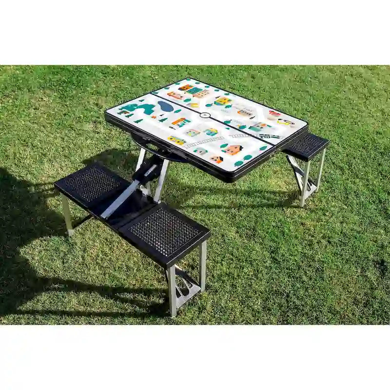 Oniva Outdoor Play Town Picnic Table, (Black)