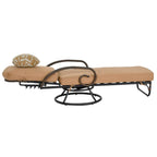 Grand Bonaire Weave Patio Motion Swivel Lounge with Cushion and Accent Pillow - N/A