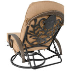Grand Bonaire Weave Patio Motion Swivel Lounge with Cushion and Accent Pillow - N/A