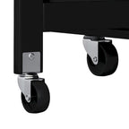 Kitchen Island Cart with 2 Door and 2 Drawers and Foldable Table Top