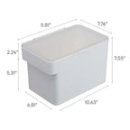 Yamazaki Home Airtight Pet Food Container - Three Sizes, Polypropylene, Medium, 8 lbs., 1.6 gallons, 6 quarts