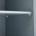 Rubber Wood Kitchen Cart with Adjustable Shelves and Wine Rack