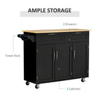 Mobile Kitchen Island with Storage