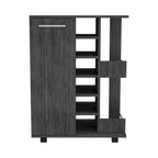 Bartlet 2-Shelf 6-Bottle Bar Cart with Division for Kitchen, Party and Living Room