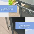 Grill Carts Outdoor Storage Cabinet with Wheels