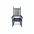 Comfortable Porch Rocking Chair Outdoor, Acacia Wooden Rocker Chair with Seat and Back Cushion, Armrests