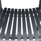 Comfortable Porch Rocking Chair Outdoor, Acacia Wooden Rocker Chair with Seat and Back Cushion, Armrests