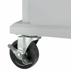Rolling Kitchen Cart with Drop Leaf, Storage Rack, and 3-Tier Cabinet Organizer