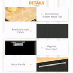 Modern 41 Rolling Kitchen Island on Wheels