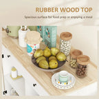 Rolling Kitchen Island with Storage on Wheels with Drawer