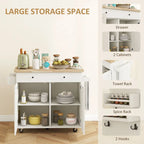 Rolling Kitchen Island with Storage on Wheels with Drawer