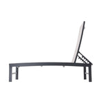 VredHom Outdoor Patio Adjustable Aluminum Chaise Lounges (Set of 4) - 76.38 L x 23.62 W x 13 H