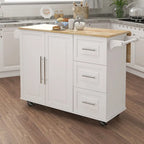 Multi Functional Kitchen Island&Cart/Buffet with Spice Rack and Towel Rack