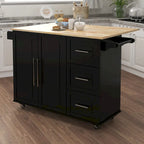 Multi Functional Kitchen Island&Cart/Buffet with Spice Rack and Towel Rack