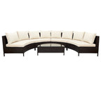 5 PCS U Shape Outdoor Patio Furniture Set