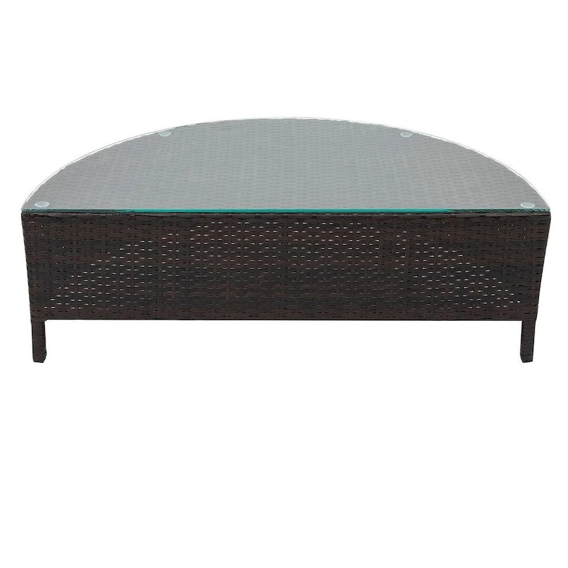 5 PCS U Shape Outdoor Patio Furniture Set