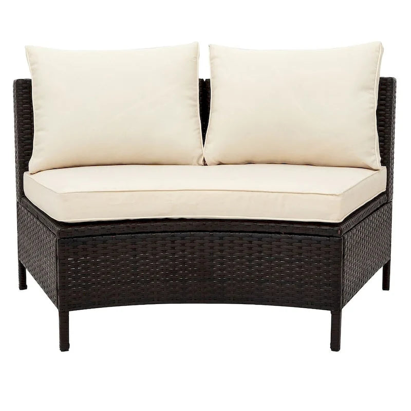 5 PCS U Shape Outdoor Patio Furniture Set