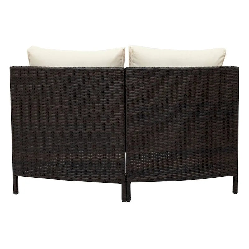 5 PCS U Shape Outdoor Patio Furniture Set