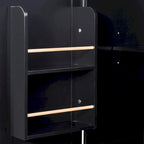 50 in. W Kitchen Island with 3 Drawer, 2 Slide-Out Shelf and Internal Storage Rack