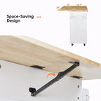 Kitchen Island with Rubber Wood Top, Spacious Drawer, Internal Storage Rack, Wheels
