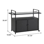 Patio Wine Serving Cart