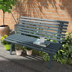 Outsunny 48.5 Garden Bench with Slatted Seat