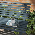 Outsunny 48.5 Garden Bench with Slatted Seat