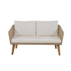 4 PCS Outdoor Patio Furniture Conversation Set
