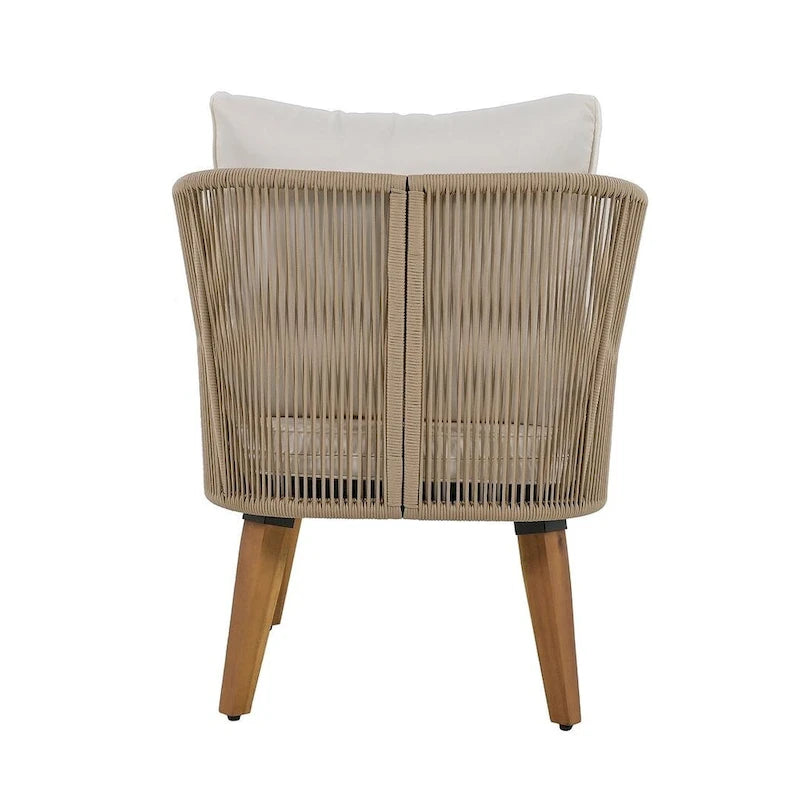 4 PCS Outdoor Patio Furniture Conversation Set