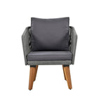 4 PCS Outdoor Patio Furniture Conversation Set